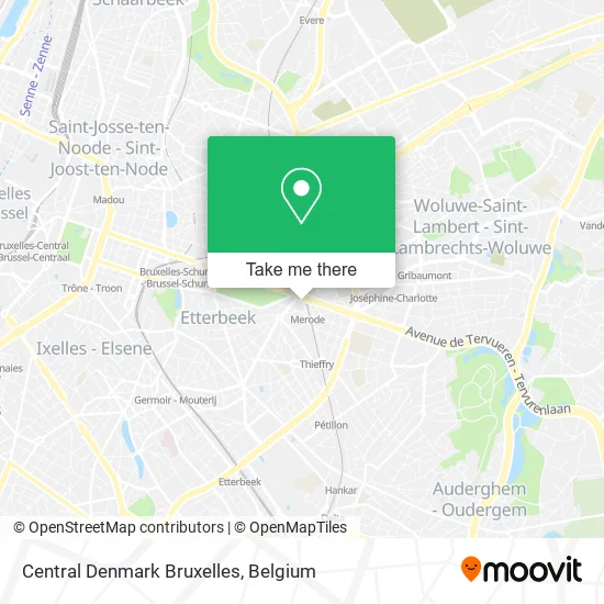 Central Denmark Bruxelles map