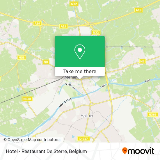 Hotel - Restaurant De Sterre map