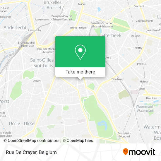Rue De Crayer map