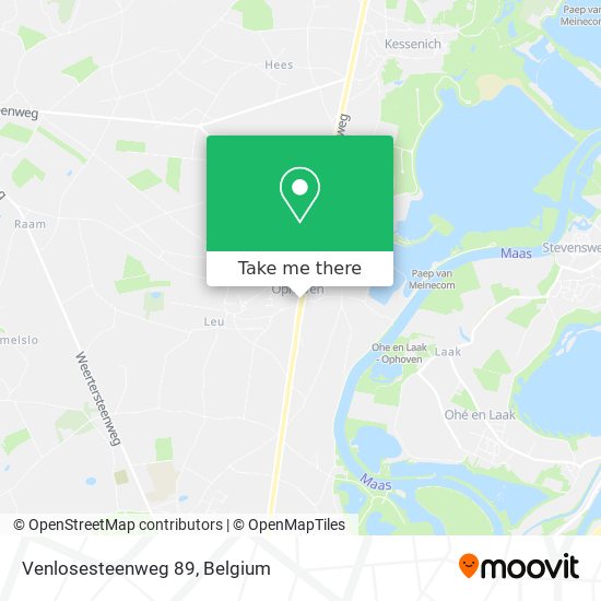 Venlosesteenweg 89 map