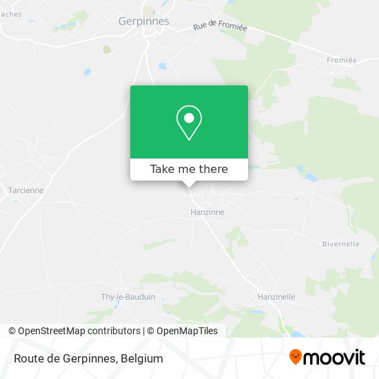 Route de Gerpinnes plan