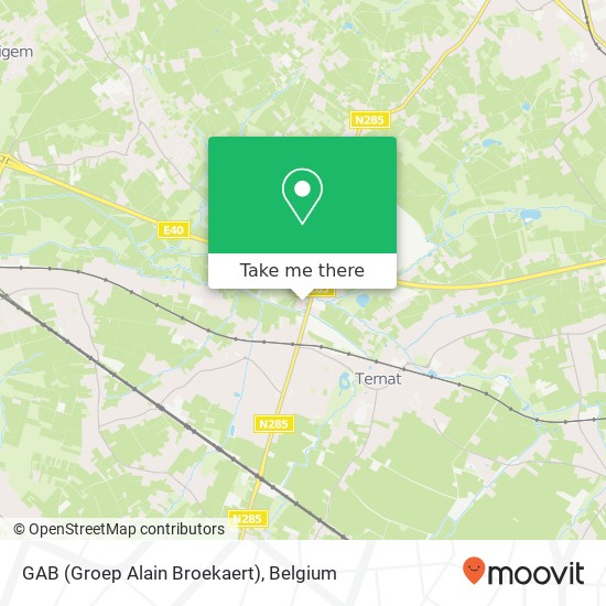 GAB (Groep Alain Broekaert) map