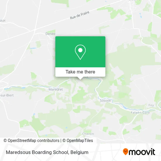 Maredsous Boarding School map