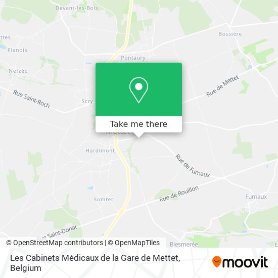 Les Cabinets Médicaux de la Gare de Mettet map