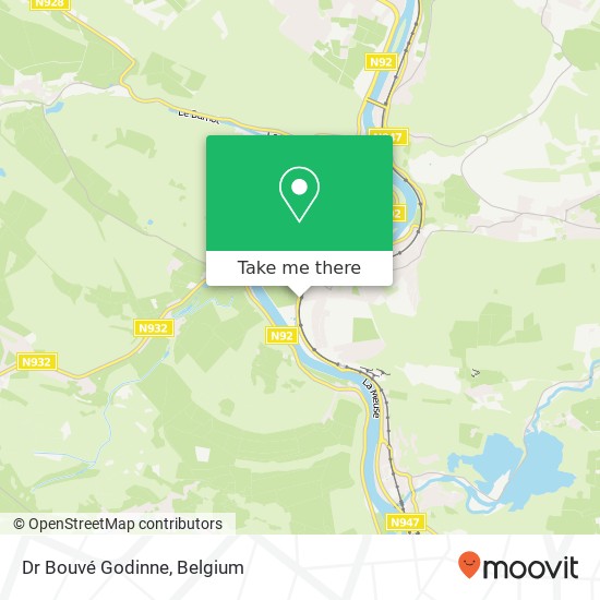 Dr Bouvé Godinne map