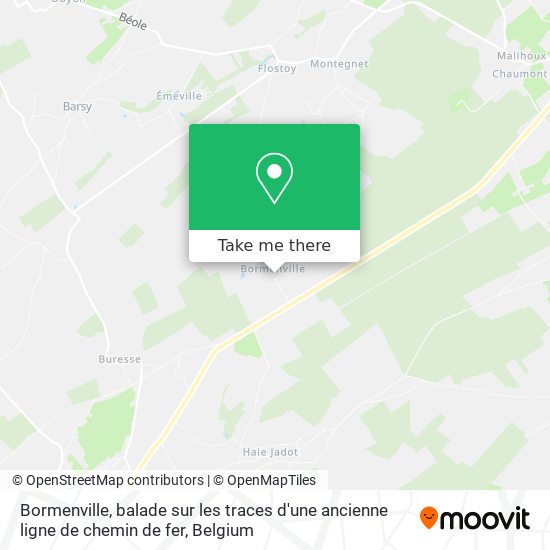 Bormenville, balade sur les traces d'une ancienne ligne de chemin de fer plan