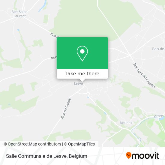 Salle Communale de Lesve plan