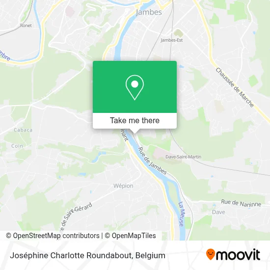 Joséphine Charlotte Roundabout map