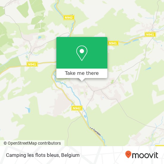 Camping les flots bleus map