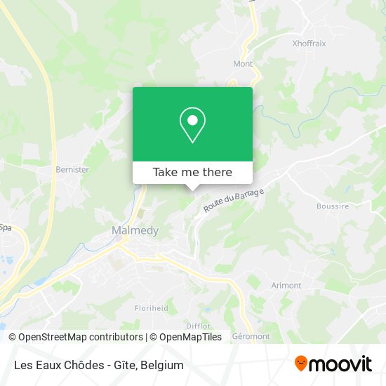 Les Eaux Chôdes - Gîte map