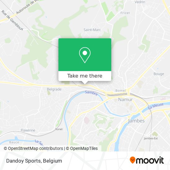 Dandoy Sports map