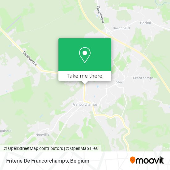 Friterie De Francorchamps plan