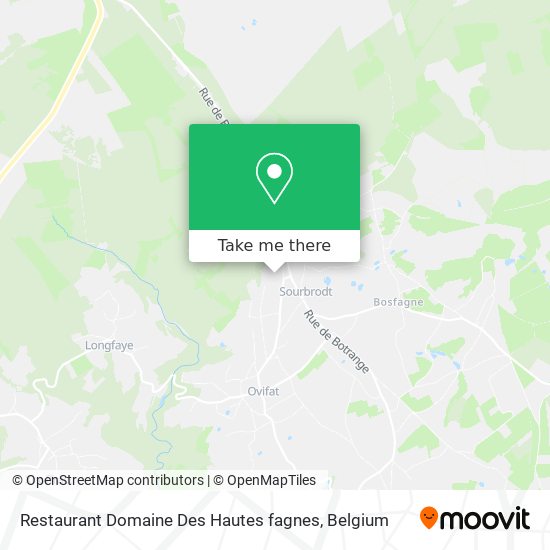 Restaurant Domaine Des Hautes fagnes plan