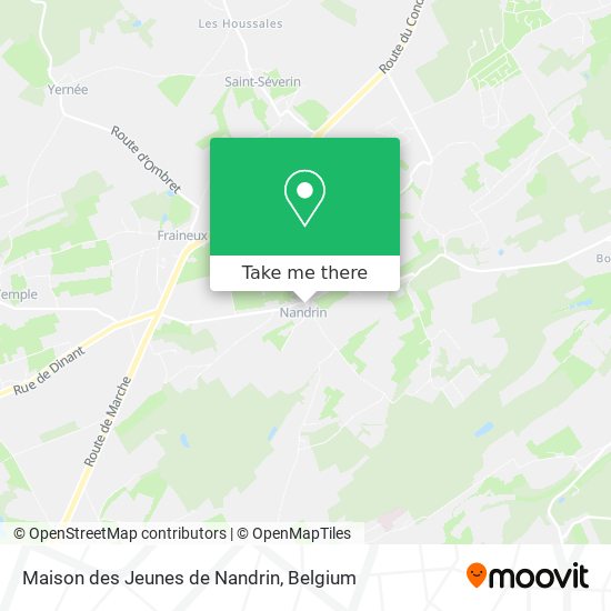 Maison des Jeunes de Nandrin map