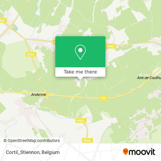 Cortil_Stiennon map