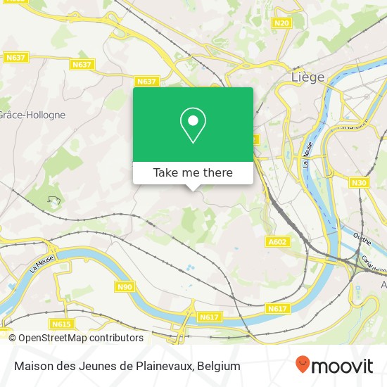 Maison des Jeunes de Plainevaux map