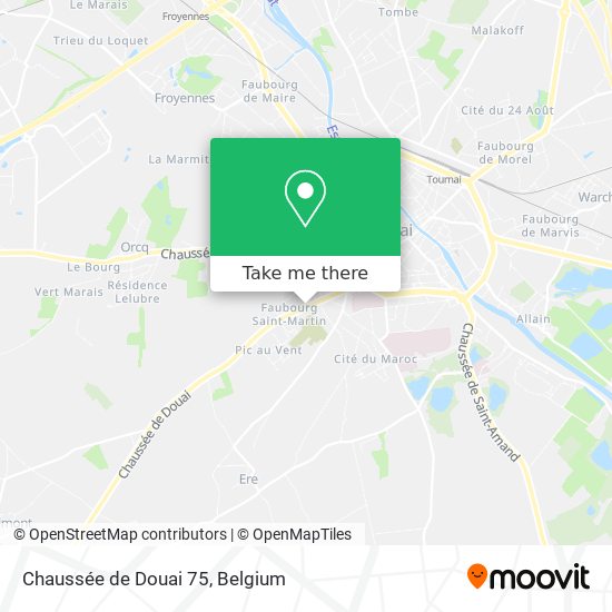 Chaussée de Douai 75 map