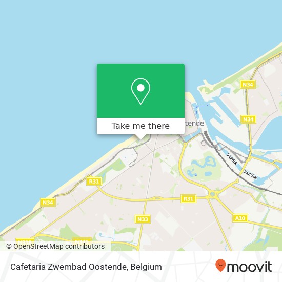 Cafetaria Zwembad Oostende map