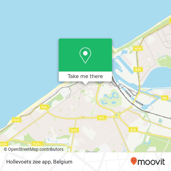 Hollevoets zee app map