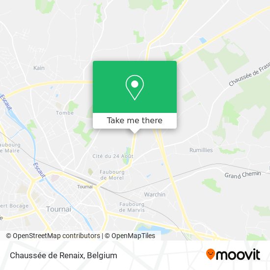 Chaussée de Renaix plan