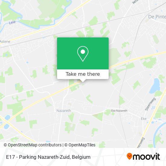 E17 - Parking Nazareth-Zuid map