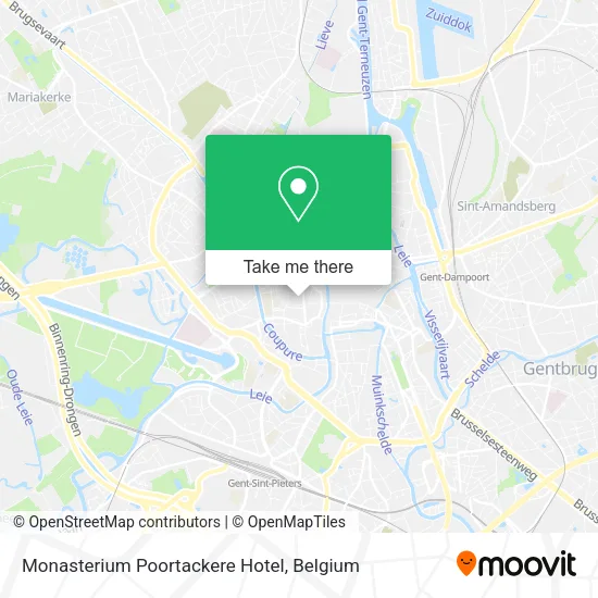 Monasterium Poortackere Hotel map