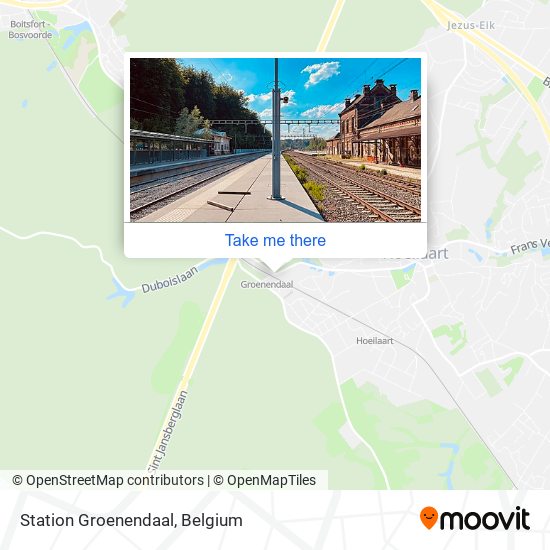 Station Groenendaal map