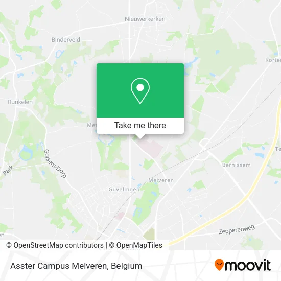 Asster Campus Melveren map