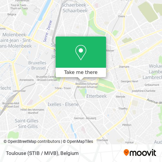 Toulouse (STIB / MIVB) plan