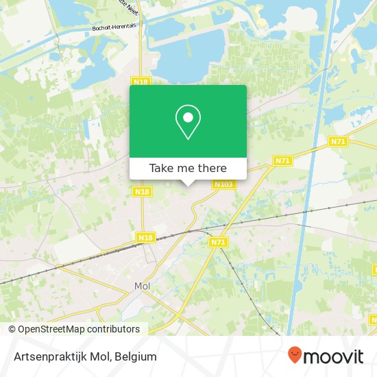 Artsenpraktijk Mol map