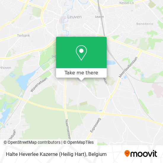 Halte Heverlee Kazerne (Heilig Hart) map
