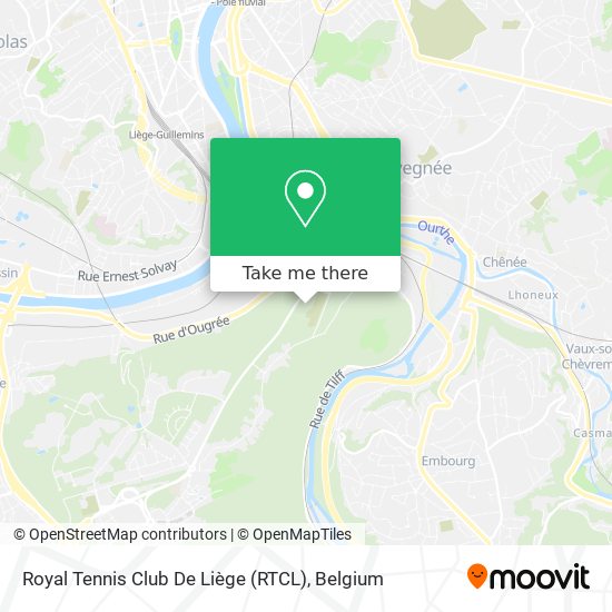 Royal Tennis Club De Liège (RTCL) plan