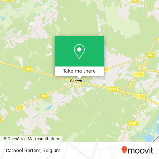 Carpool Bertem map