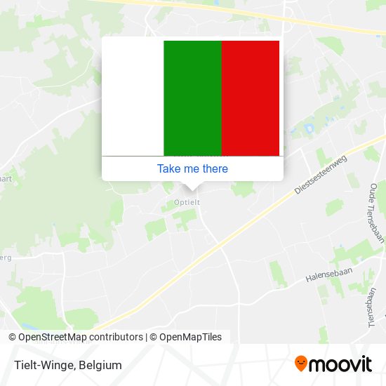 Tielt-Winge map