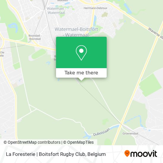 La Foresterie | Boitsfort Rugby Club map