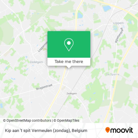 Kip aan 't spit Vermeulen (zondag) plan