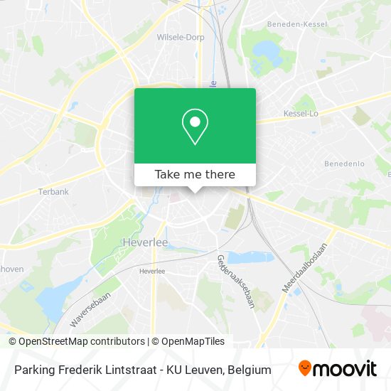 Parking Frederik Lintstraat - KU Leuven map