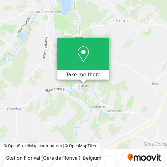 Station Florival (Gare de Florival) plan