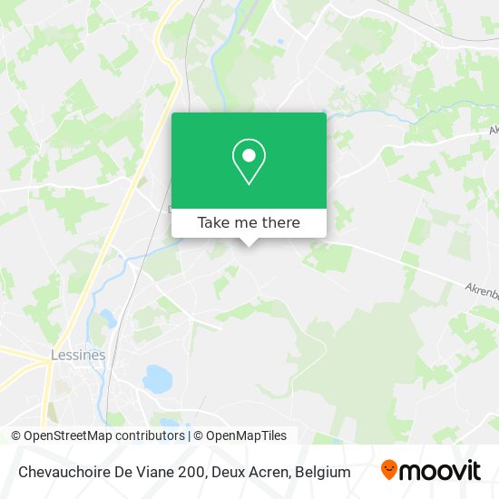 Chevauchoire De Viane 200, Deux Acren map