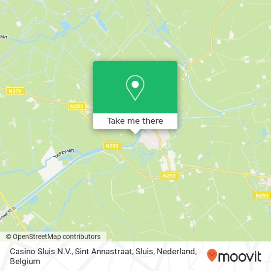 Casino Sluis N.V., Sint Annastraat, Sluis, Nederland map