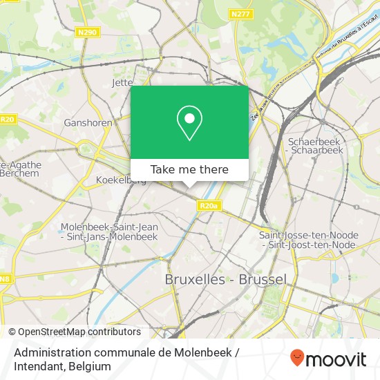 Administration communale de Molenbeek / Intendant plan