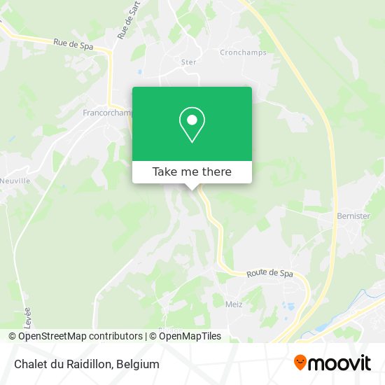 Chalet du Raidillon map