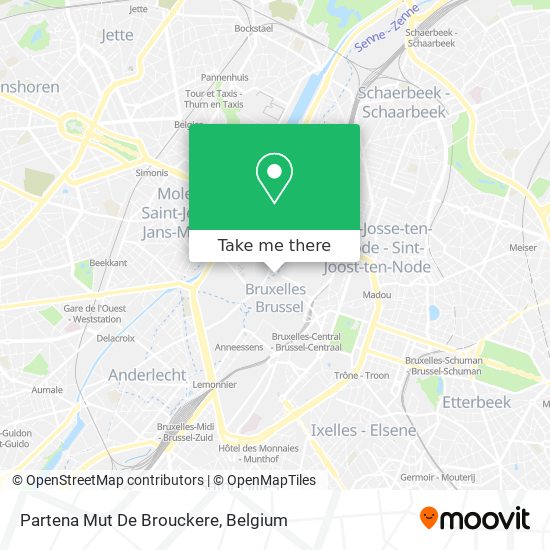Partena Mut De Brouckere map