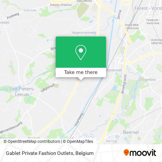 Gablet Private Fashion Outlets map