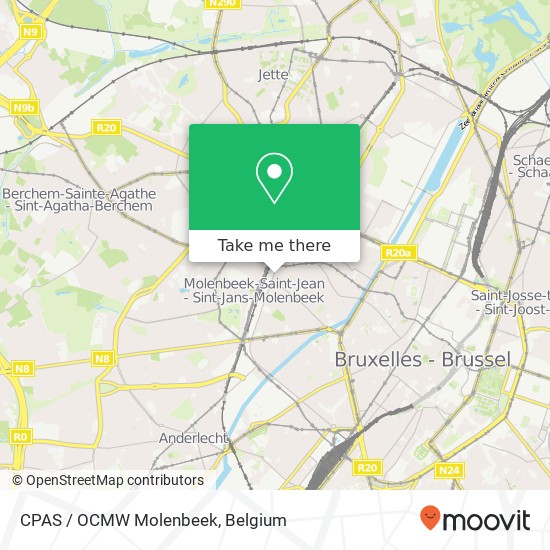 CPAS / OCMW Molenbeek map