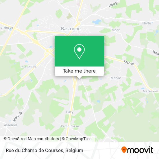 Rue du Champ de Courses plan