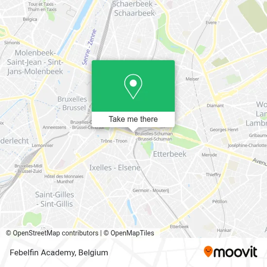 Febelfin Academy map