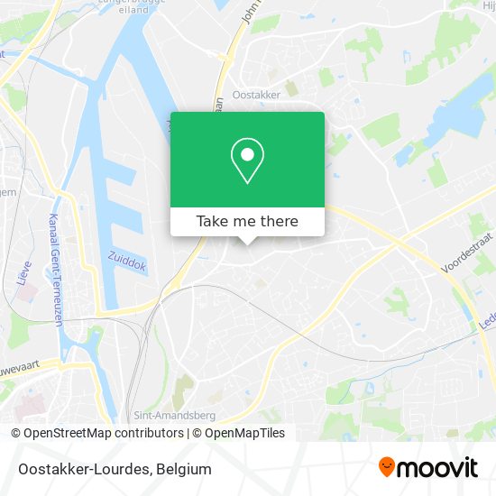 Oostakker-Lourdes map