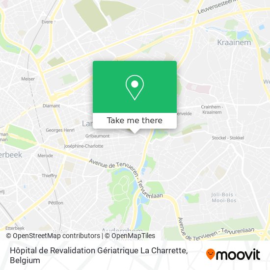 Hôpital de Revalidation  Gériatrique  La Charrette plan