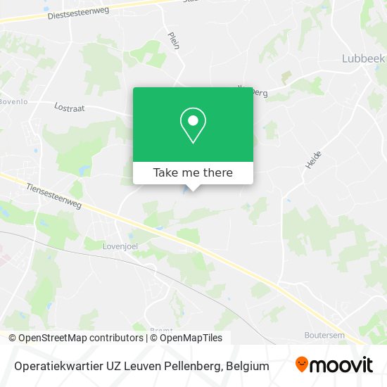 Operatiekwartier UZ Leuven Pellenberg map